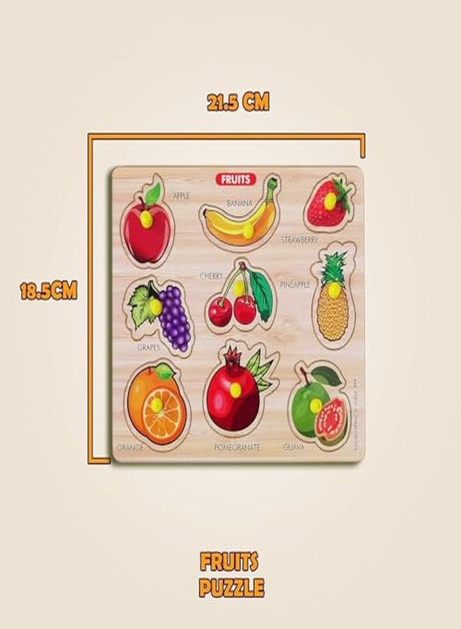 MAPA PLAY Educational Fruit Jigsaw Puzzle for Children to Enhance Their Knowledge About Teach (Pack of 1) - Image 4